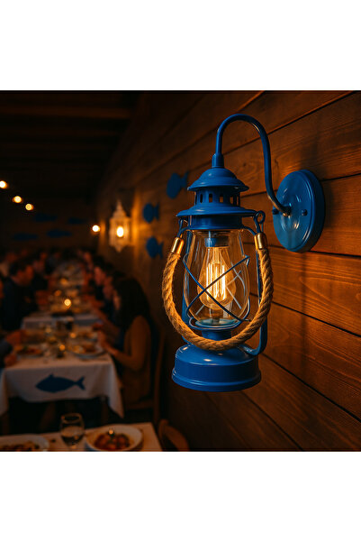 Tel Lighting Halatlı Aplik Aydınlatma Siyah,