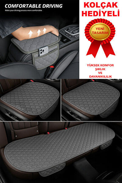 UYDEE غطاء مقعد السيارة باللون الرمادي من الريش التايلاندي غطاء مقعد السيارة غطاء مقعد السيارة وسادة غطاء مقعد السيارة