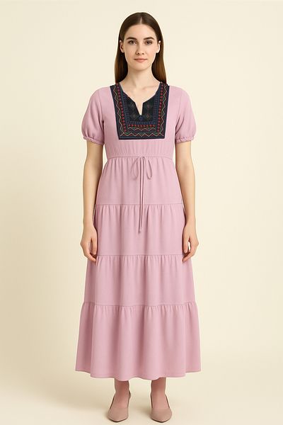 Lilo Co Folkcharm Tiered Dress