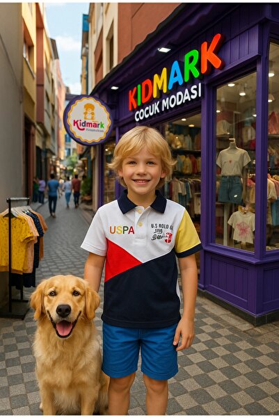 Kidmark Çocuk Modası تي شيرت بولو ملون للأولاد من USPA