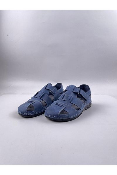 Tigerline Men's Orthopedic Daily Sandals (Blue/Dark Blue Synthetic Nubuck) – Comfortable and Light