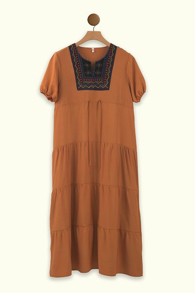 Lilo Co Folkcharm Tiered Dress