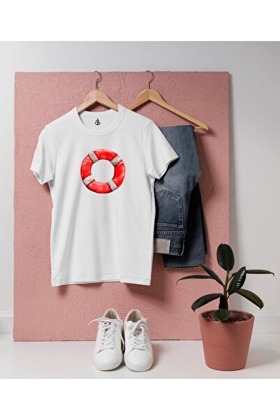 bahriyeli.jpeg Μπλουζάκι unisex με σχέδιο σωσίβιο oversized