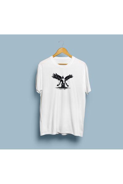 Bahriyeli Collection تي شيرت كبير الحجم ملاك الموت للجنسين