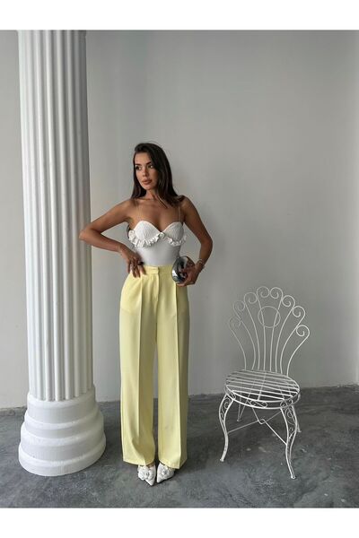 S&A Collectionn Women's High Waist Wide Leg Palazzo Pants