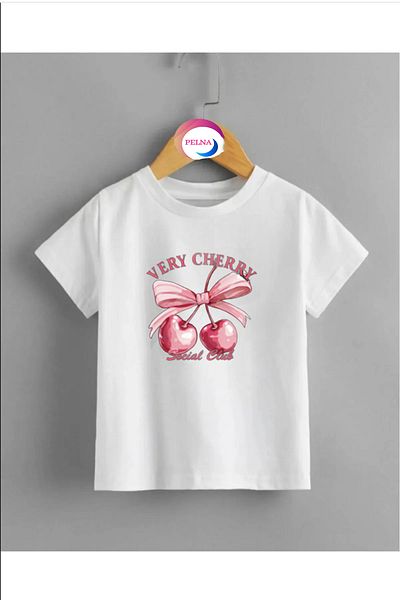 Pelna Tricou alb model Trend pentru copii din bumbac imprimat