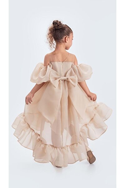 Mnk Baby&Kids Arisvi Kız Çocuk Abiye M00738 KREM