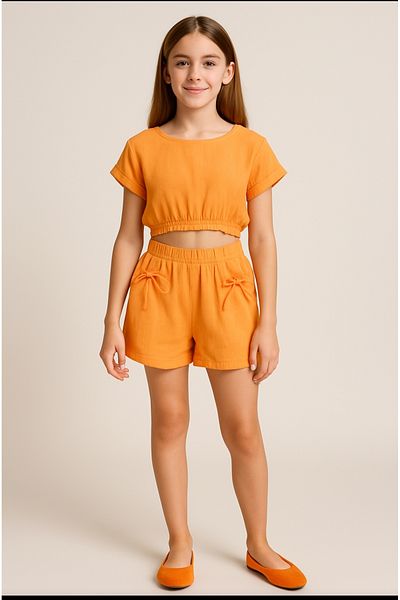 Çikoby Girl's Woven Jumpsuit