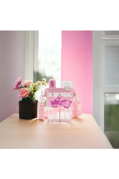 froyalife Quality School Nice Hanging Stylish Design Double Chamber Double Lid Children's Water Bottle Children's Water Bottle Flask