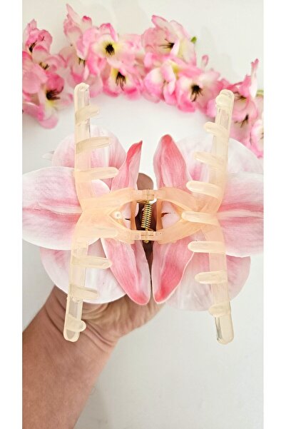 cityvision Orchid Flower Pearl Latch Buckle 10 cm Double Sided 1 Piece