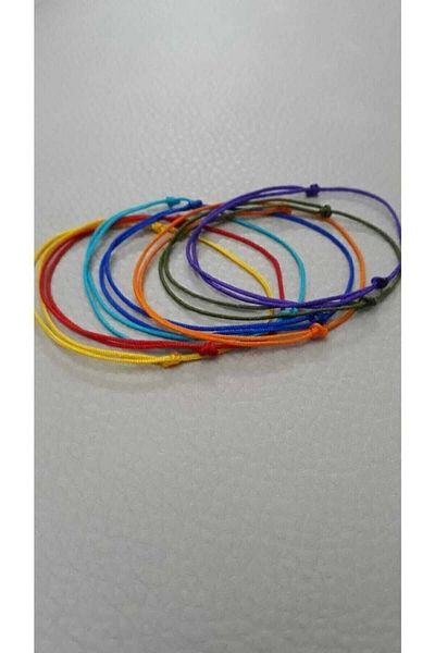 Tralles Takı 7 Color Chakra Rope Bracelet