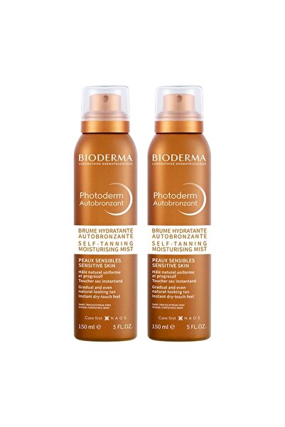 Bioderma Pachet autobronzant Photoderm - 2 x Spray hidratant autobronzant, 15...