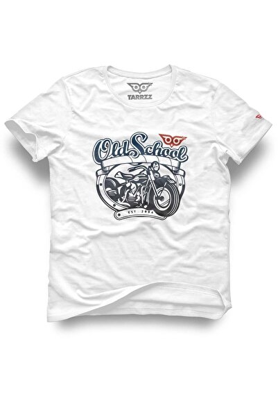 Tarrzzcom تي شيرت بتصميم راكب الدراجة النارية للمدرسة القديمة