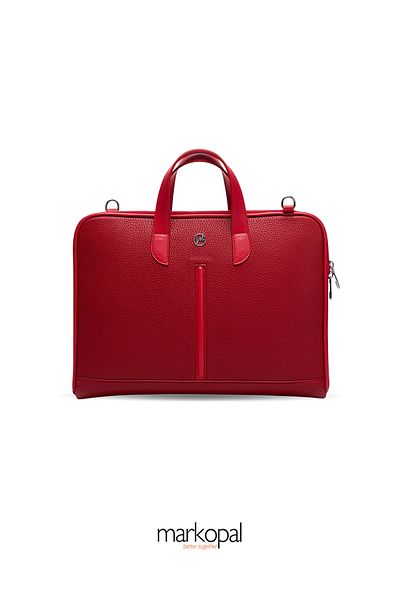 MORCA Macbook Air Pro 13 & 14 Inch - Waterproof Red Briefcase