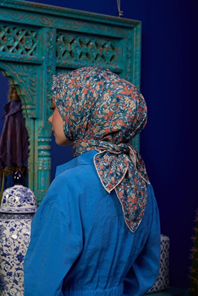 İpekhan Συλλεκτικό Μαλακό Κασκόλ Marrakech Coral Green 1193-13