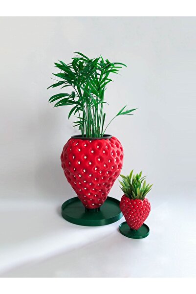 Alvina Atölye Çilek Saksı - 15cm - Bioplastik