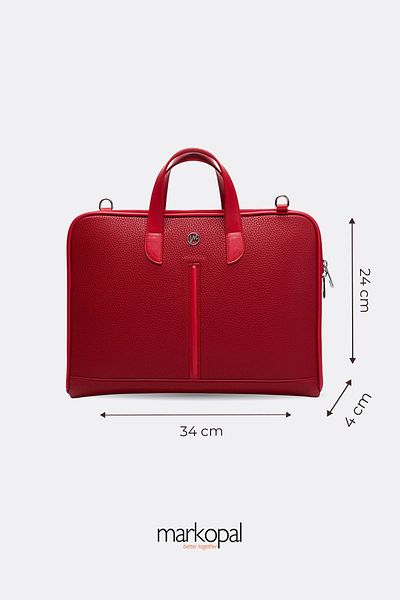 MORCA Macbook Air Pro 13 & 14 Inch - Waterproof Red Briefcase
