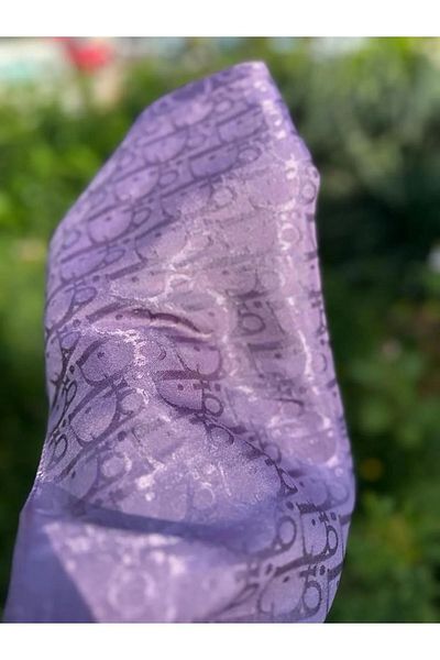 FRESCO SCARFS Γυναικείο Hijab Μεταξένιο Γυαλιστερό Σάλι Ζακάρ με μοτίβο