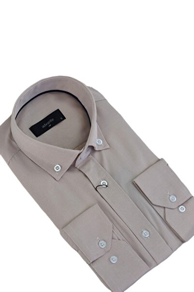 ADVANTE Чоловіча класична сорочка з довгими рукавами та армурою BGL-ST03501