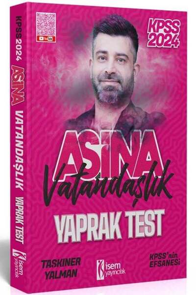 İsem Yayınları SÜPER FİYAT - İsem 2024 KPSS Vatandaşlık AŞİNA Yaprak Test - T...