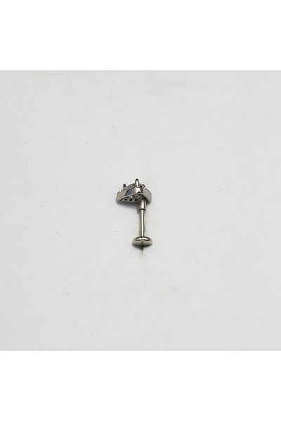 Piercing by Sever Triangle Steel Piercing… Silver/Silver Color and Transparent Stone (Targus Helix Conch Flat)