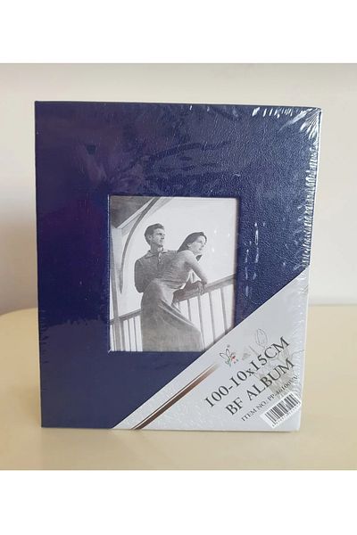 Vural Foto Baskı Navy Blue 100 τμχ 10x15cm Φωτογραφικό Άλμπουμ - Δερμάτινο Καλυμμένο Φωτογραφικό Παράθυρο - Οικογενειακές Φωτογραφίες
