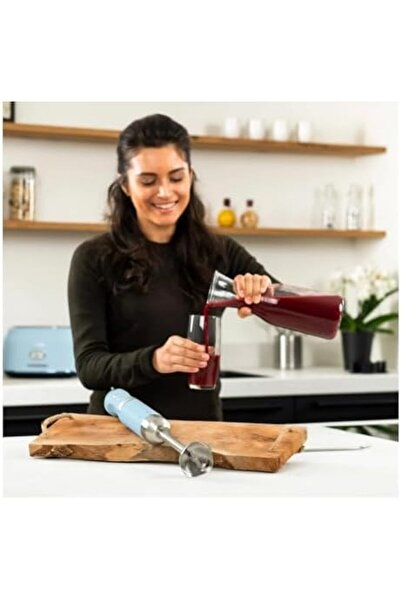 Westinghouse Retro Hand Blender – 600W Handheld Stick Blender, Blue | Stainless Steel Immersion Bl