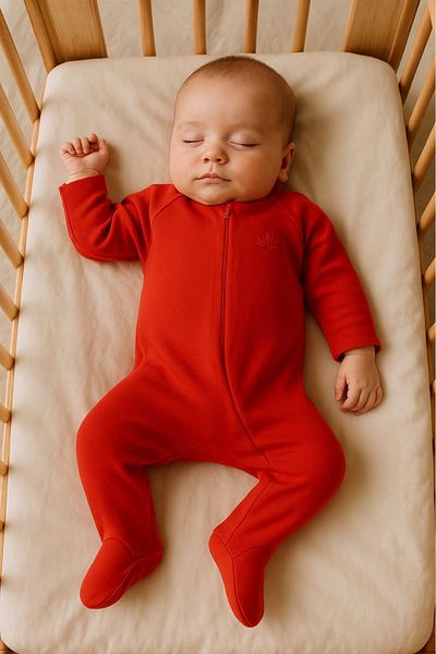 Minytrendy Girl Boy Organic Newborn Jumpsuit Baby Zippered Jumpsuit Set Hospital Release Baby Gift