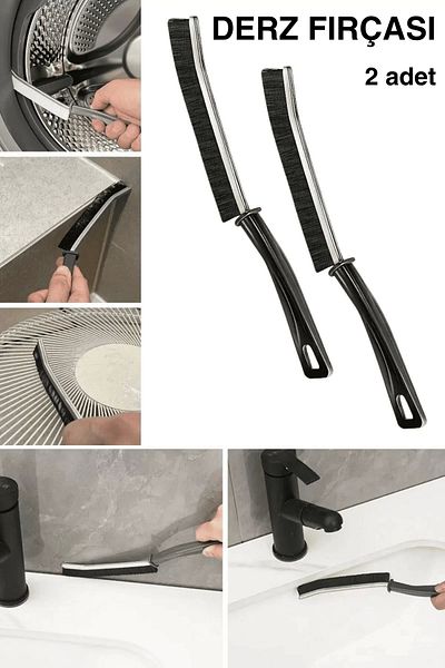 Ellesill 2 Pieces Joint, Bathroom, Kitchen, Sink and Window Fine Cleaning Brush