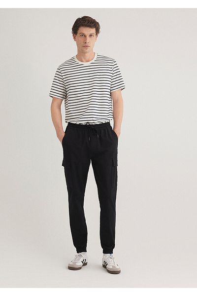 Mavi Schwarze Cargohose 000125-900