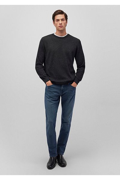 Mavi Crew Neck Μαύρο Basic πουλόβερ Slim Fit / Slim Fit 070781 -900