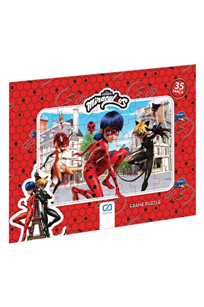 CA Games Miraculous Frame Puzzle 35 Parça - Eğlenceli ve Öğretici Çocuk Oyunu