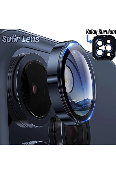 Velvoria iPhone 15 Pro Max Sapphire Lens Protector Blue