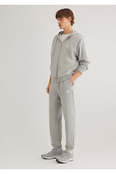 Mavi Mvjns Logo Printed Grey Sweatpants - 0010175 -80196
