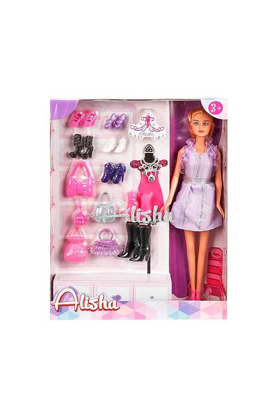 Sunman Alisha Baby Play Set with Spare Shoes and Bag Fabbatoys
