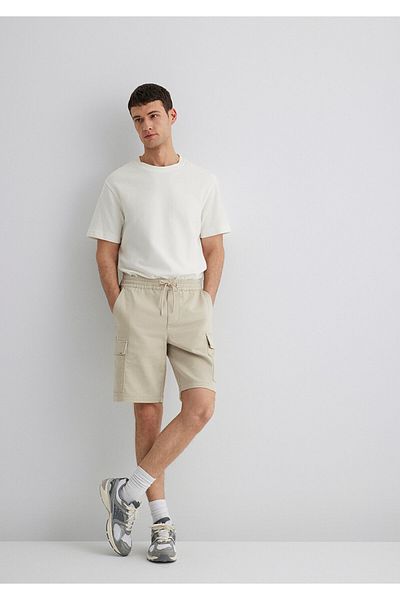 Mavi Beige Cargo-Shorts 0410107-70039