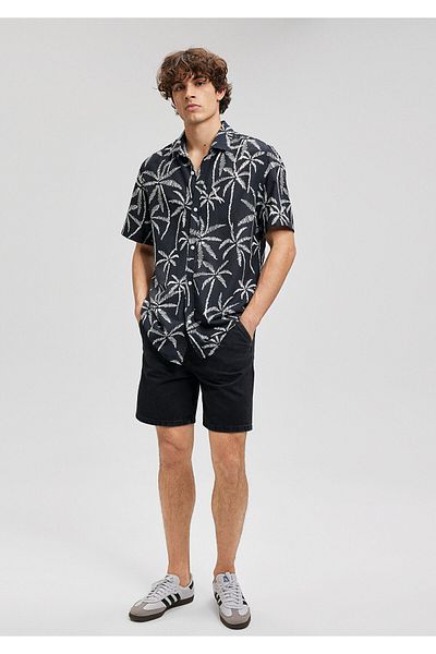 Mavi Black Palm Printed Shirt - Regular Fit0210820-900