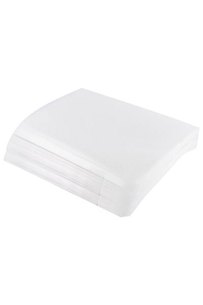 Zibba Life Empty Emptying Bags Embossed 100 Pieces, Size 20x20 Cm , Compatible With Food Emptying