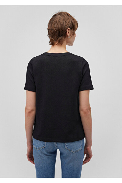 Mavi Μπλουζάκι με μαύρη υφή Basic - Κανονική εφαρμογή 1612611 -900