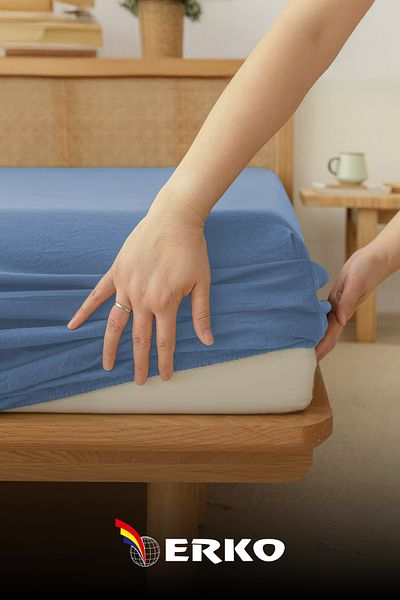 Erko Dört Mevsim 100% Cotton Combed Elastic Sheet Single Double All Sizes