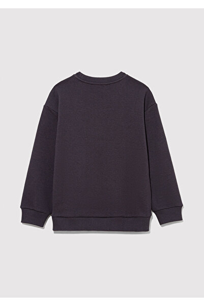 Mavi Şirinler Baskılı Antrasit Sweatshirt 6s10084-70087