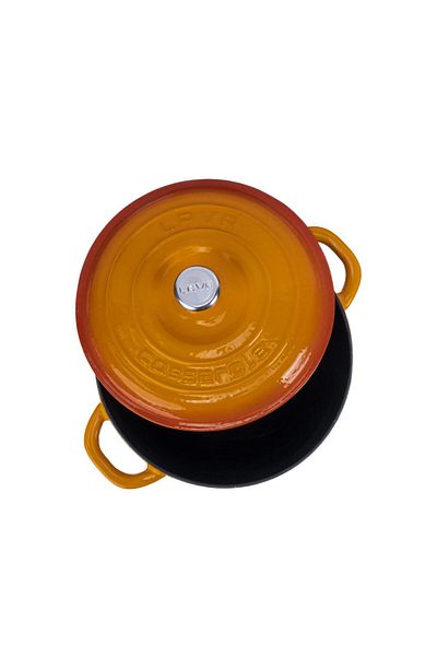 Lava Cast Round Pot Cast Iron Lid New Heritage Series Diameter(Ø)22cm