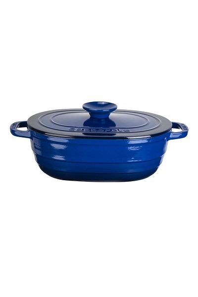 Lava Cast Oval Pot Cast Iron Lid Experience Series Dimensions 24x33cm.