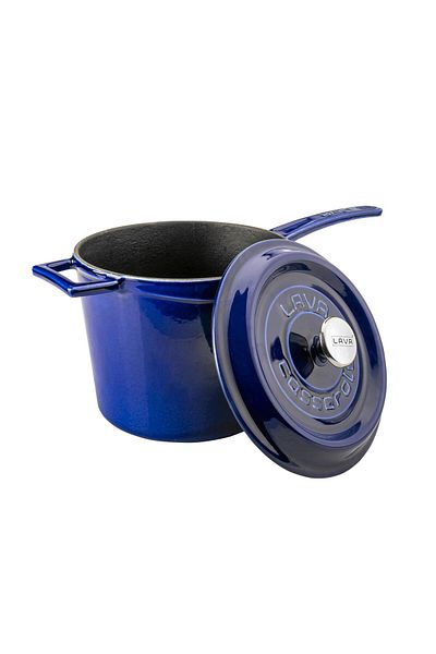 Lava Cast Round Sauce Pot Cast Iron Solid Handle Premium Series Diameter(Ø)18cm