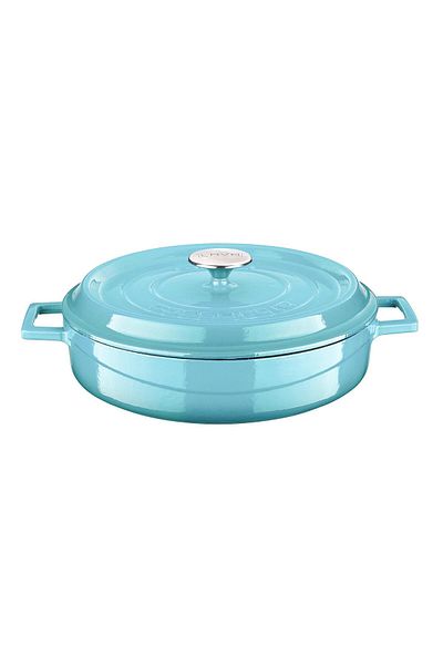 Lava Cast Iron Multi-Purpose Spring Pot Cast Iron Solid Handle Edition Series Diameter(Ø)24cm