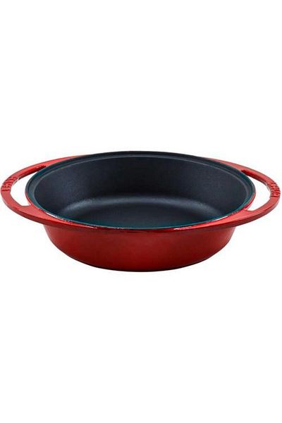 Lava Cast Round Deep Frying Pan Cast Iron Solid Double Handle Diameter(Ø)27cm