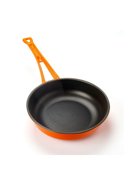 Lava Cast Round Frying Pan Cast Iron Solid Handle Diameter(Ø)24cm