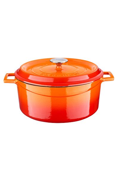 Lava 28cm Capacity Cast Iron Solid Round Pot with Handle - Edition Series