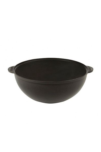 Lava Cast Round Uzbek Kazan / Pot. Cast Iron Solid Handle Diameter (Ø) 30cm.