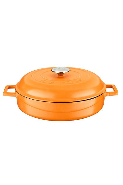 Lava 28cm Iron Dome Form Cast Iron Spring Pot with Lid - Multi-Purpose Spring Series